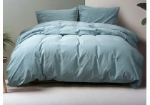 Постельное белье Washed Cotton Lotus Home - Kansas Blue (Турция), евро
